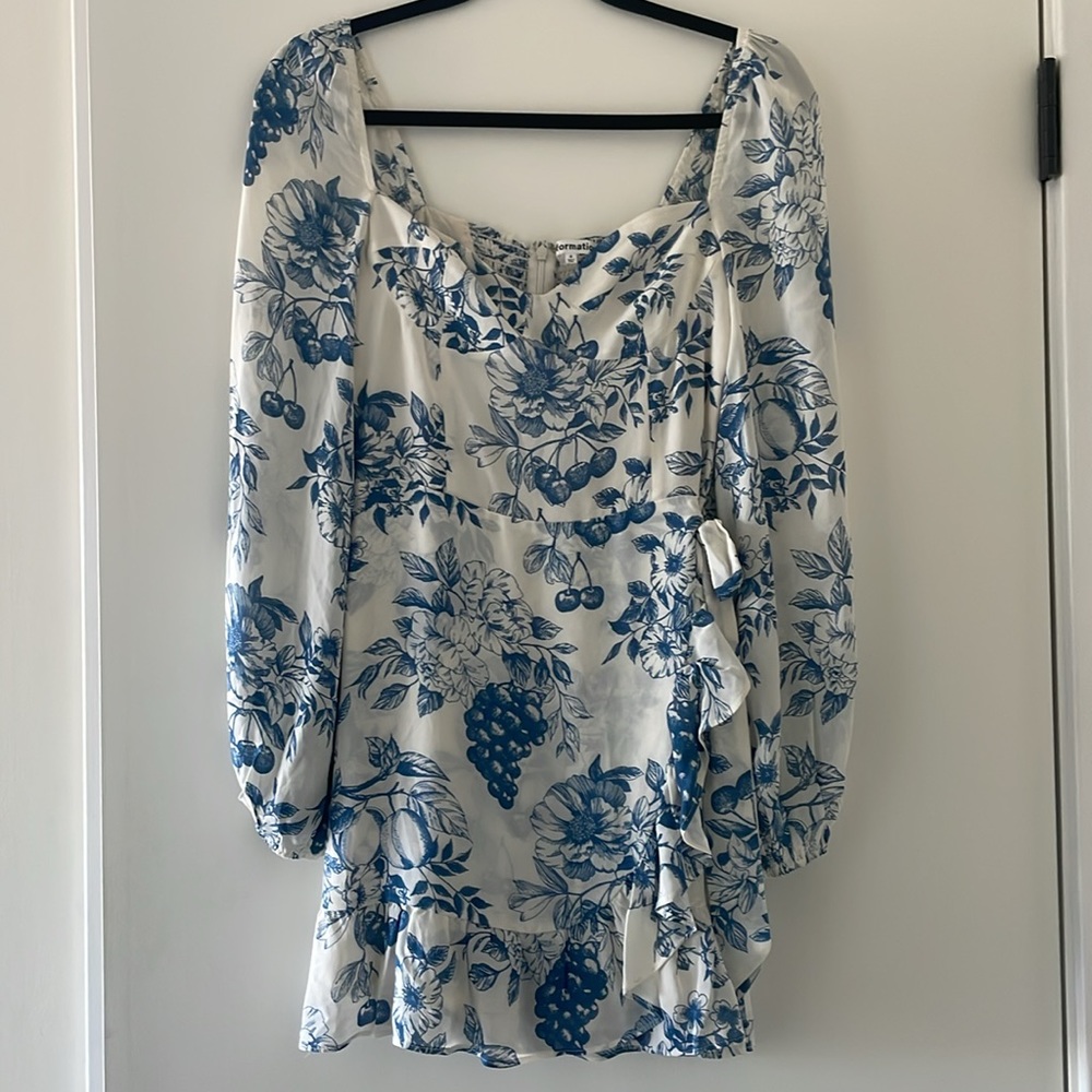 REFORMATION
Cammi ruffled floral-print georgette mini dress